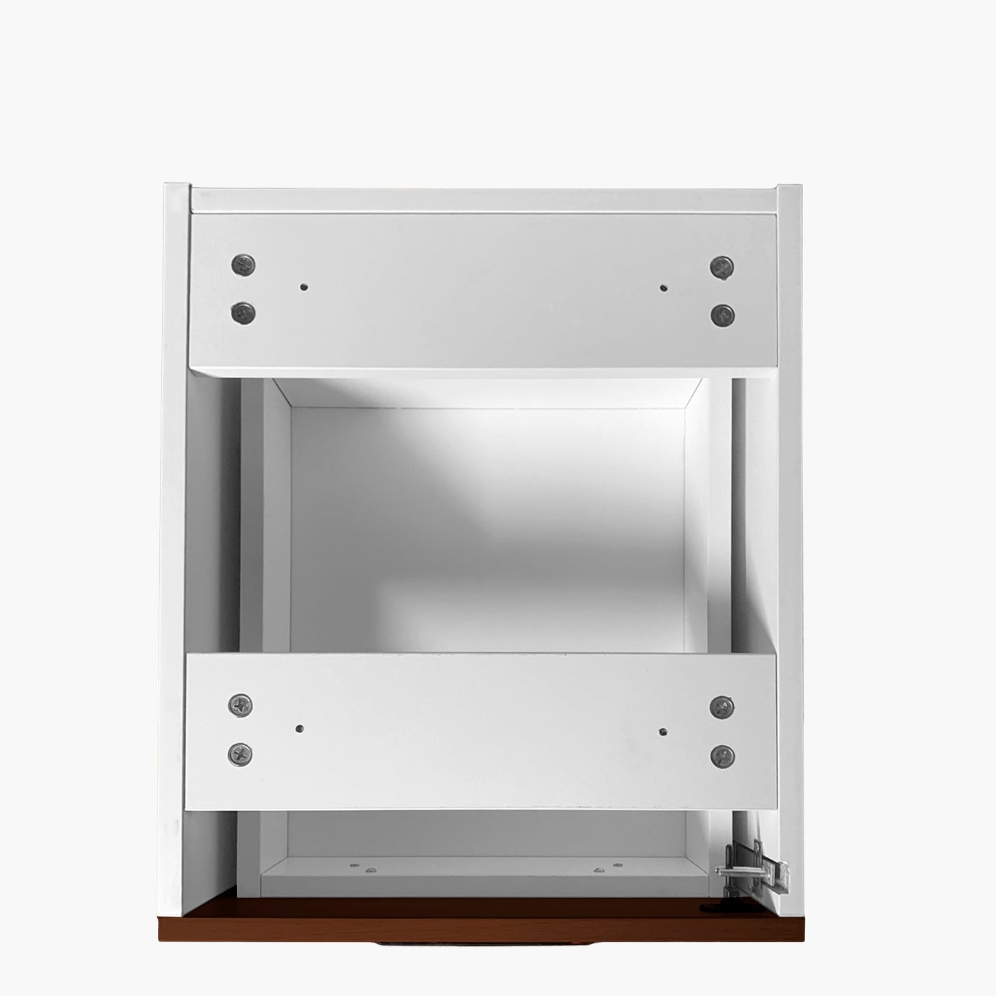 Cajonera Melamina Pedestal Wengue/Blanco - Vontak - Cajoneras Oficinas