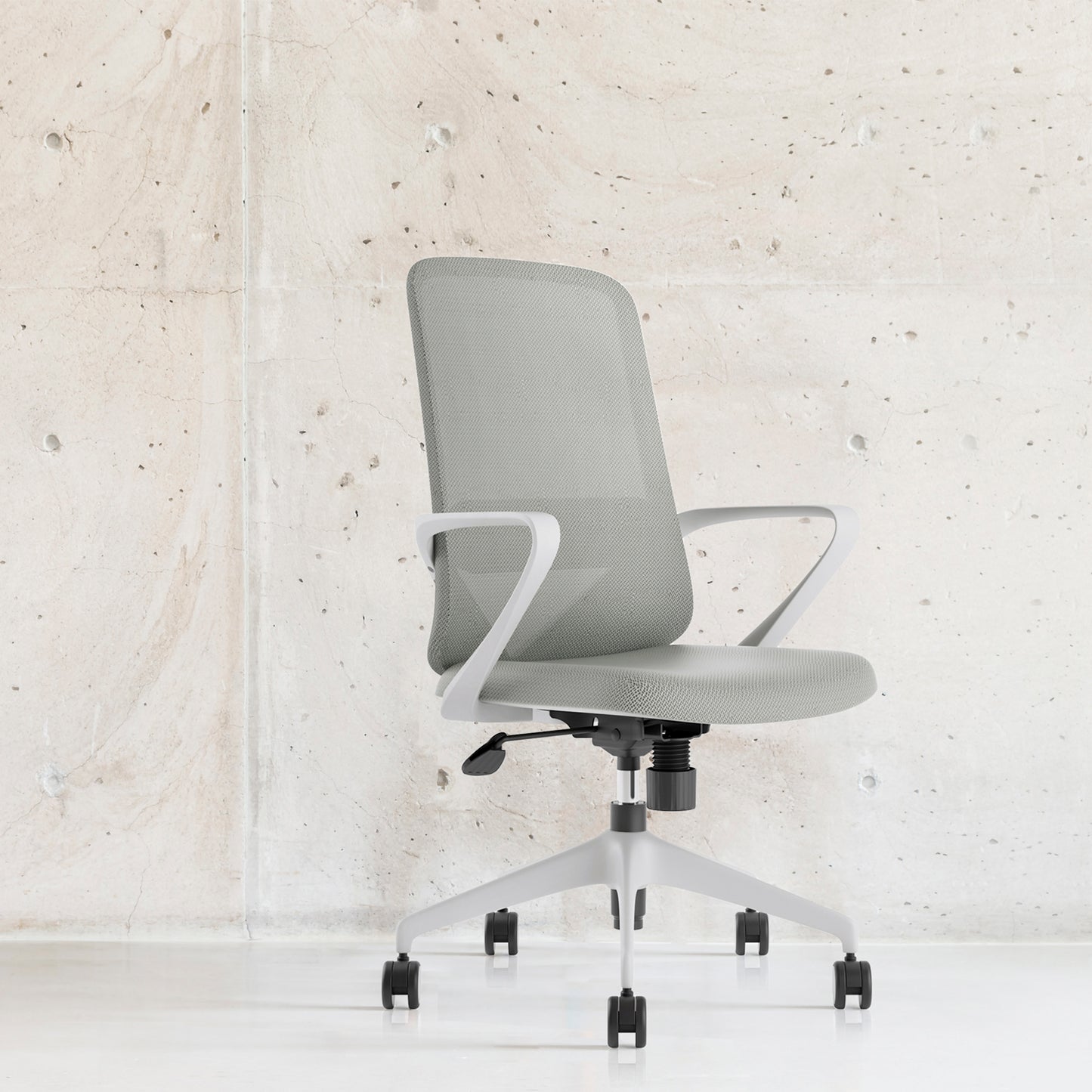 Silla Ejecutiva Oficina Vic Gris Claro - Vontak - Sillas Operativas