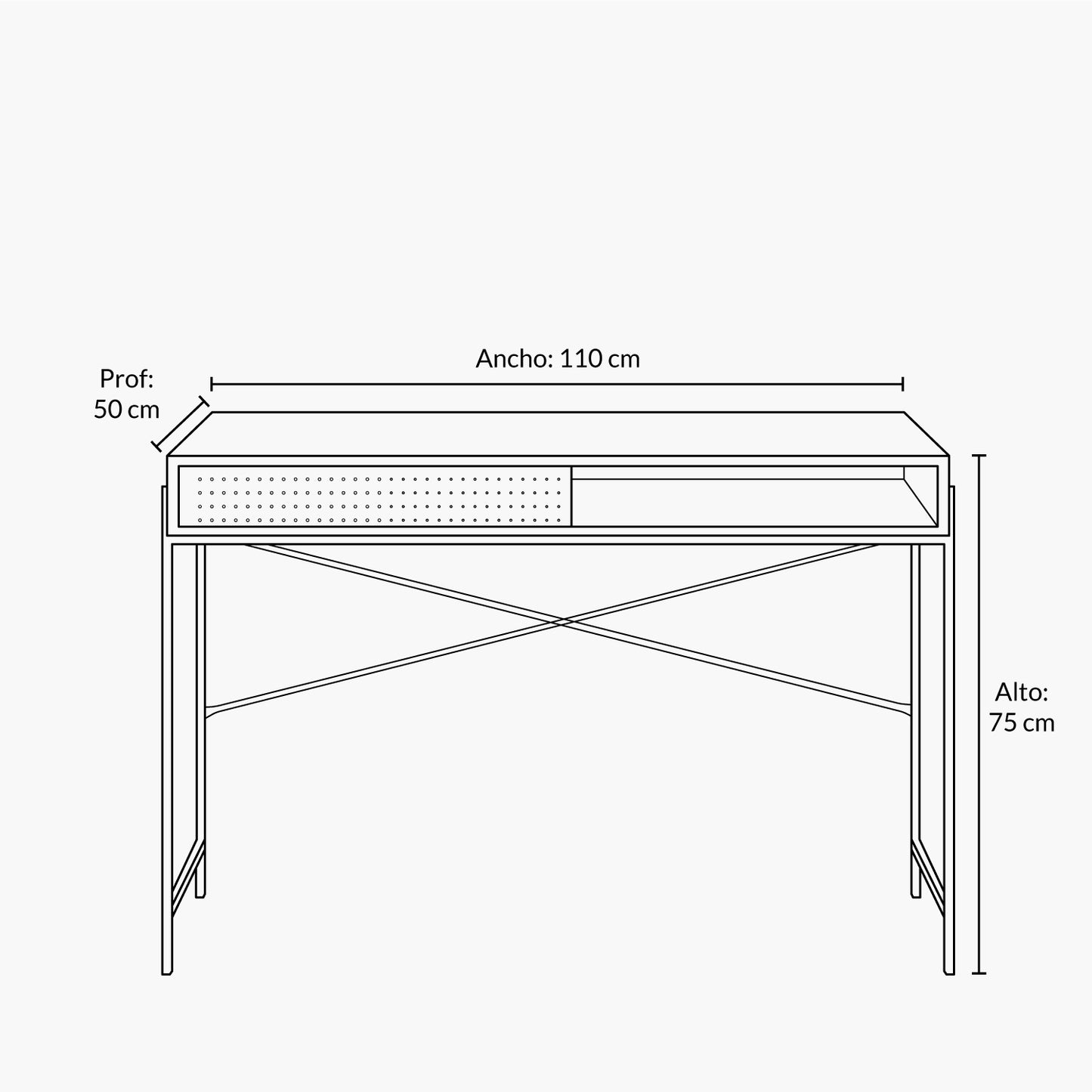 Escritorio Angus Roble - Vontak - Escritorios Oficina en Casa