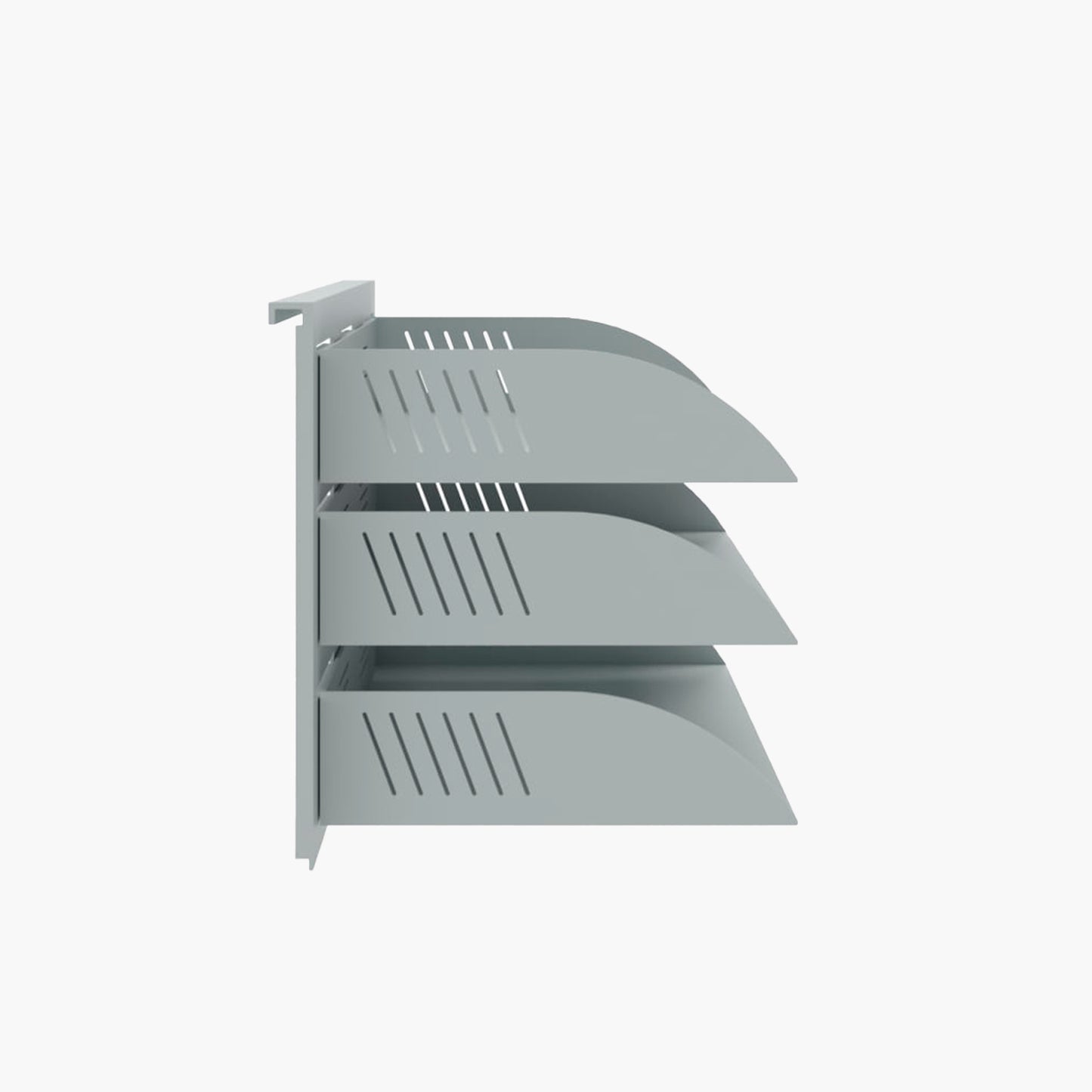 Bandeja Triple Porta Documentos Colgante Gris claro - Vontak - Accesorios Oficina