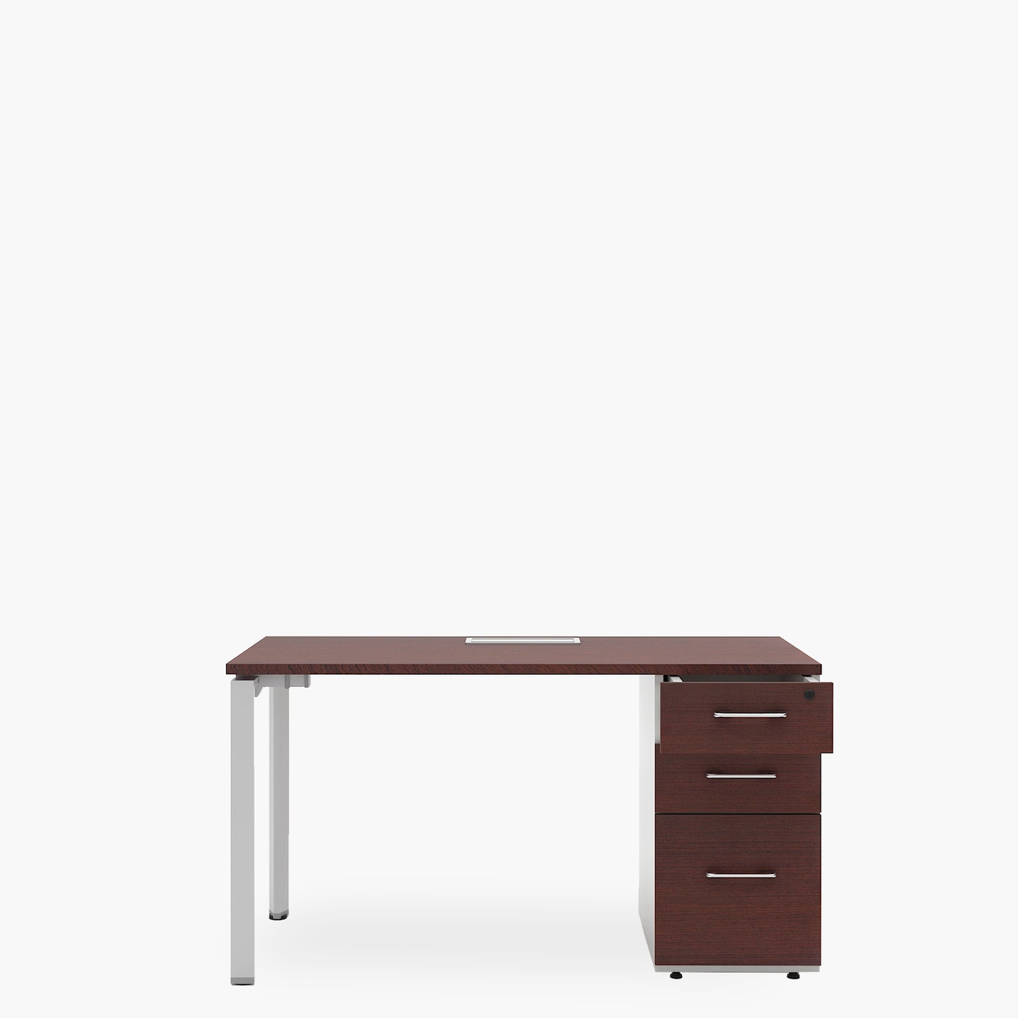 Escritorio Neo con pasacables 140x60 con cajonera melamina - Vontak - Escritorios