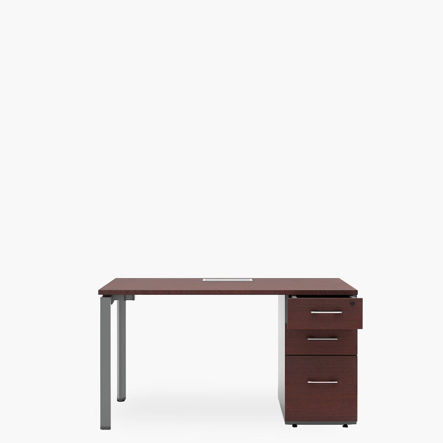 Escritorio Neo con pasacables 140x60 con cajonera melamina - Vontak - Escritorios