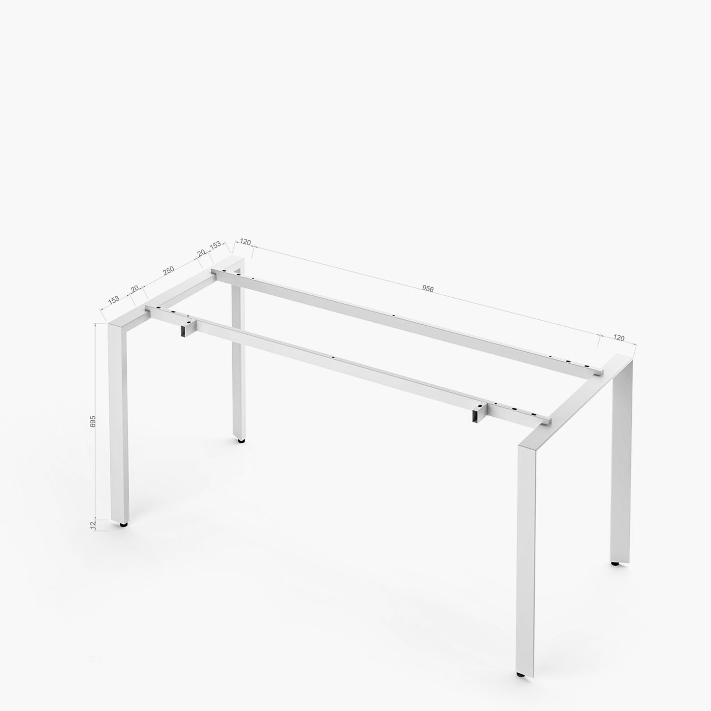 Escritorio Space 120x60 Natura/Blanco - Vontak - Escritorios