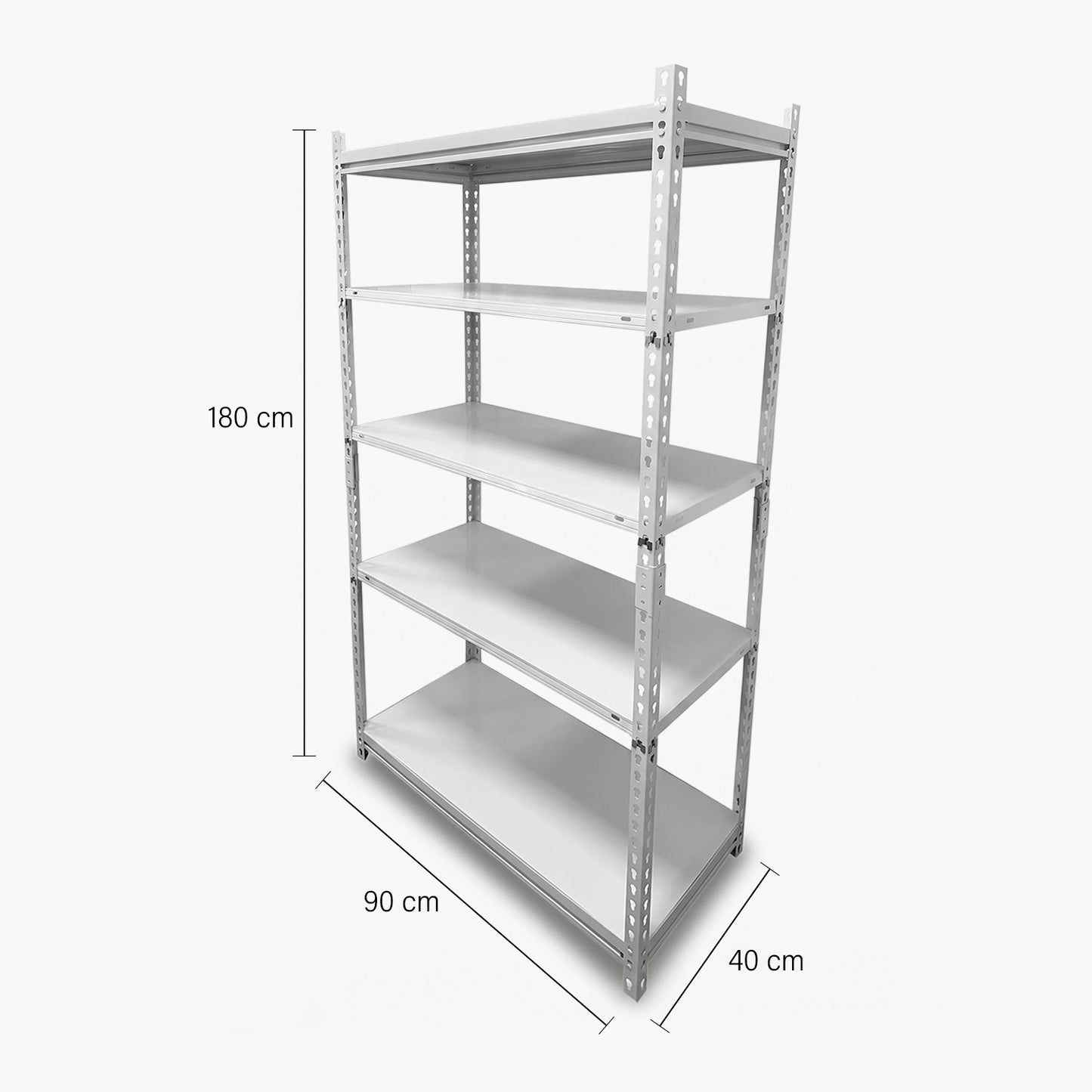 Estante Metálico Rack 90x40x180 500 Kg
