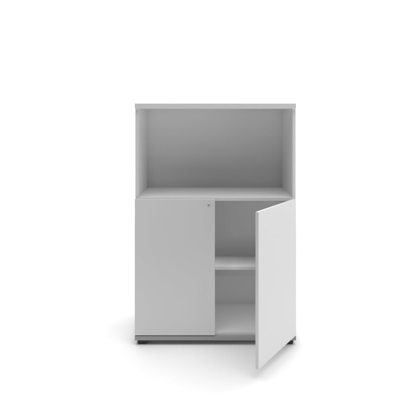Gabinete Medio con Librero 2 Puertas - Vontak - Muebles Complementos