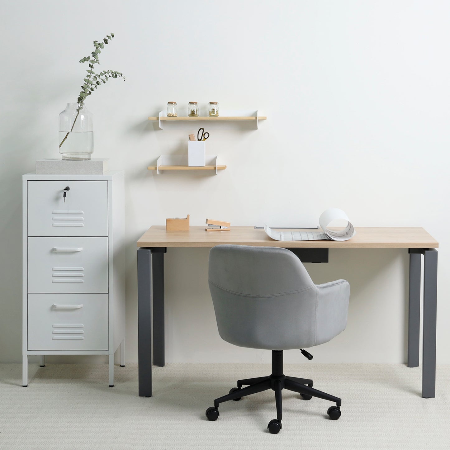 Silla de Oficina Ada Gris - Vontak - Sillas Oficina en Casa