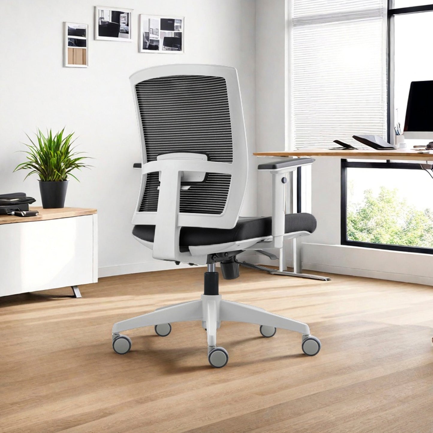 Silla Oficina Taylor Pro Negro/Blanco - Vontak - Sillas Ejecutivas