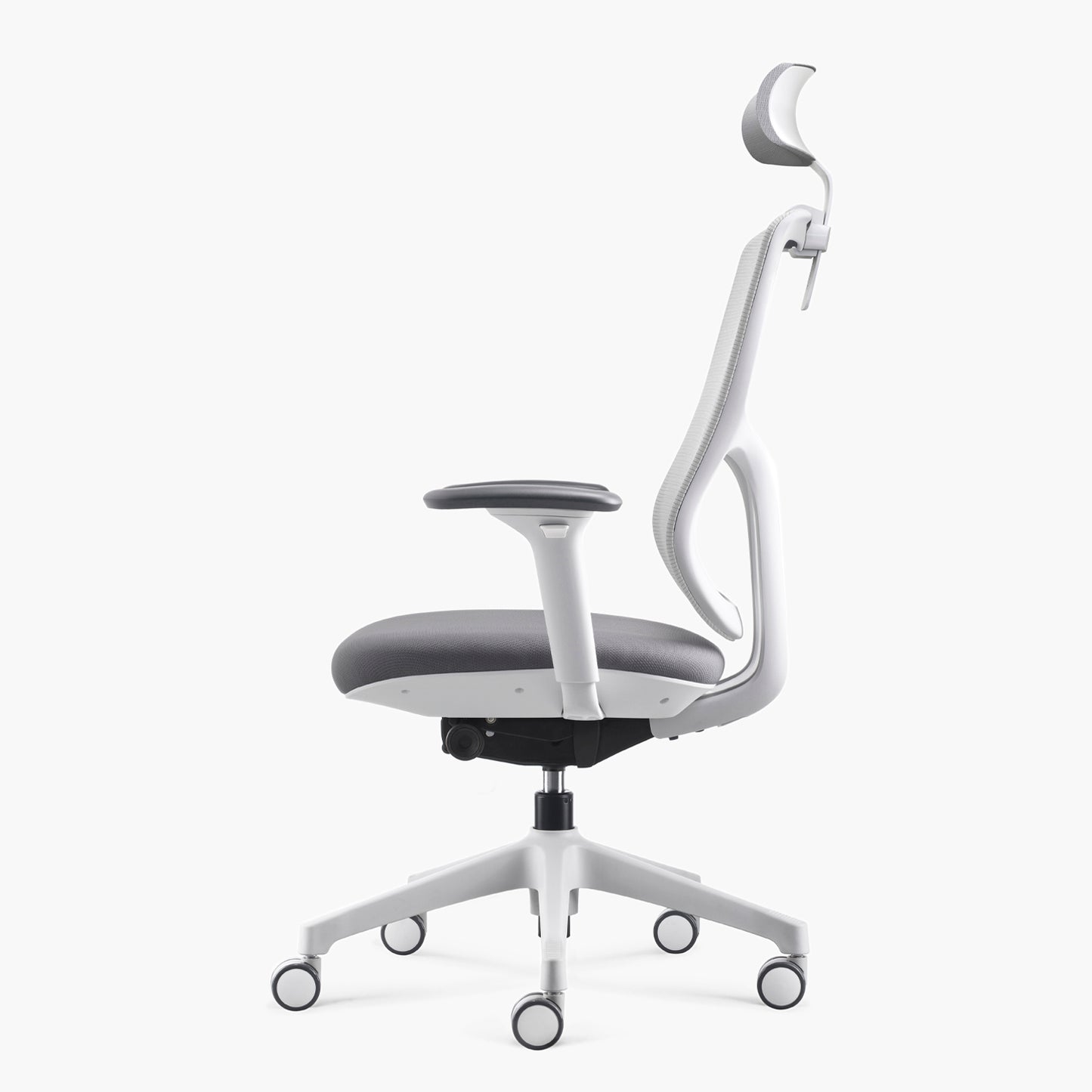 Silla Oficina Chic con cabecero Gris claro