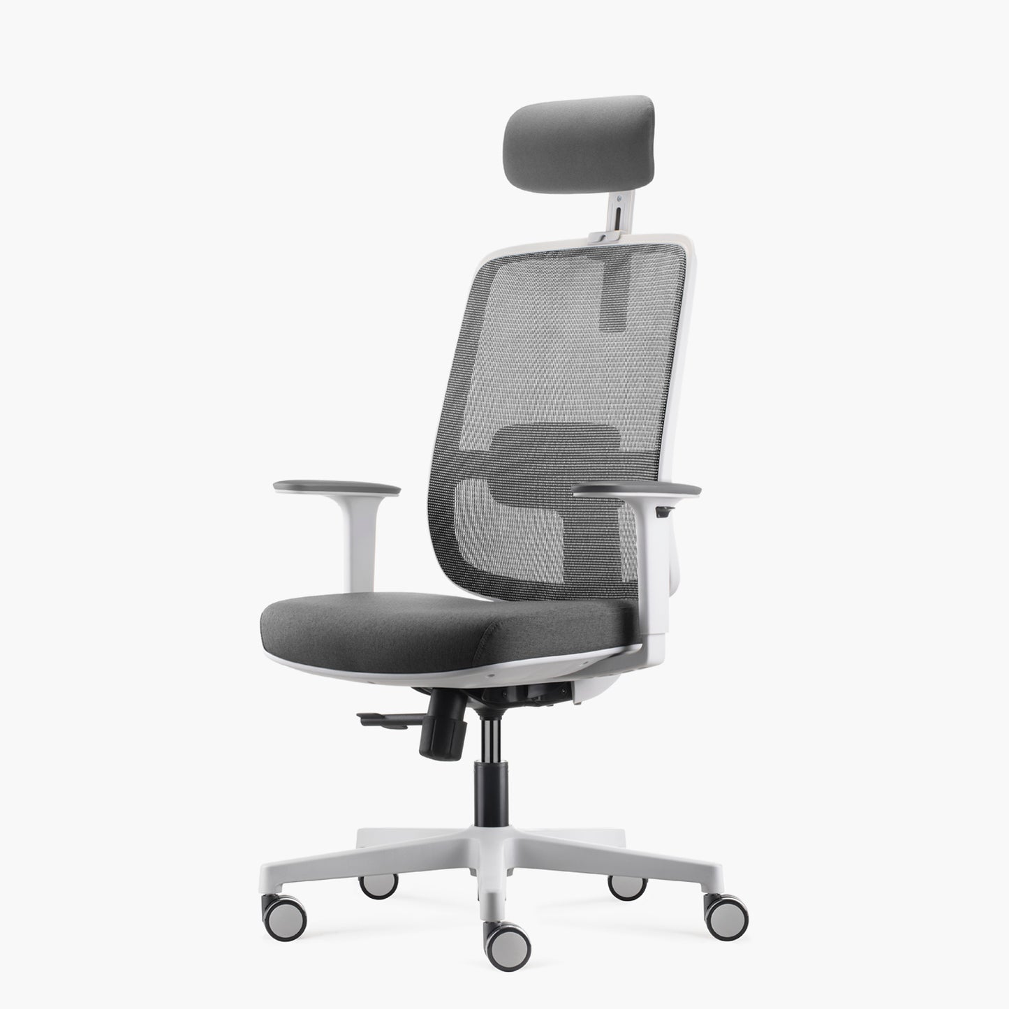 Silla Oficina Lotto c/cabecero Gris Claro