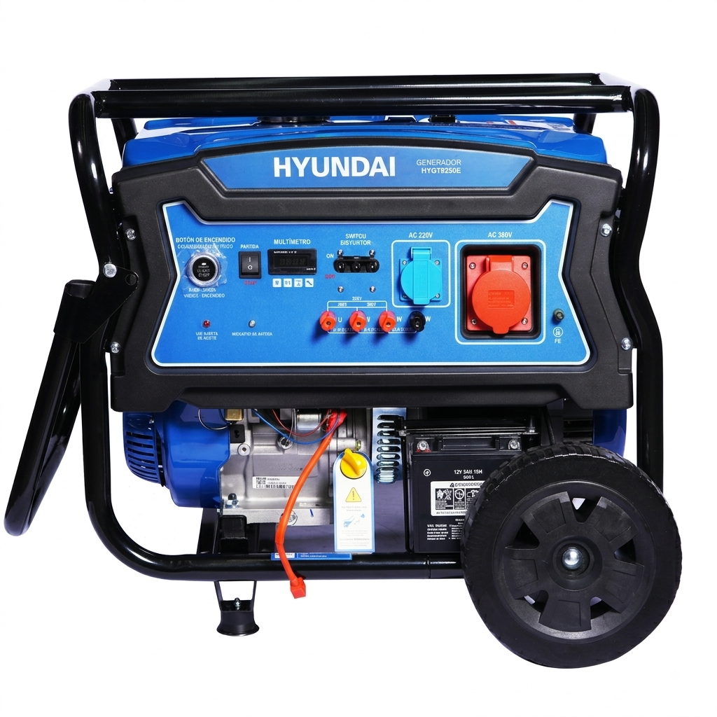 Generador Hyundai Trifasico 6500W Gasolina 82HYGT9250E