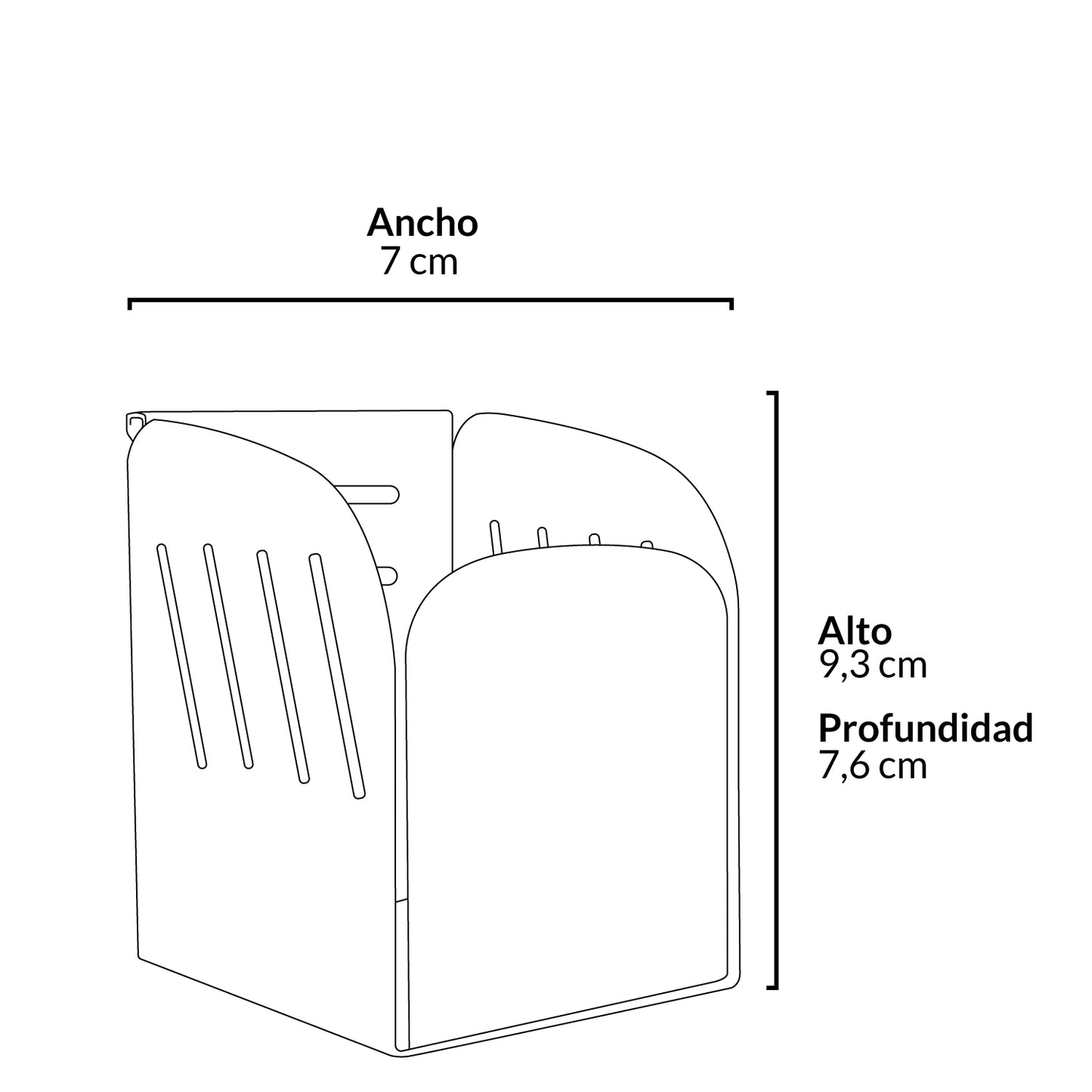 Portalápices Colgante Blanco