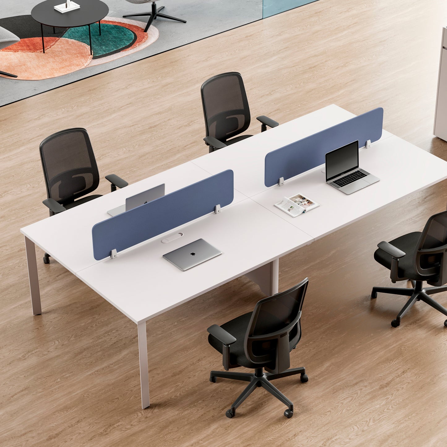 Separador para Escritorio Space Bench 140 Azul