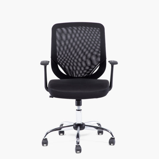 Silla Escritorio Bend Cromada Br Fijo
