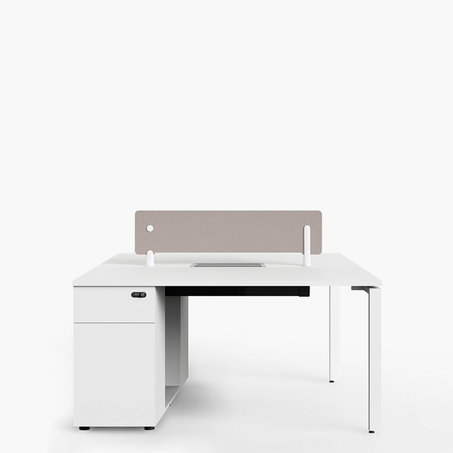 Escritorio Nova 120 Bench 2 pers Blanco/Blanco