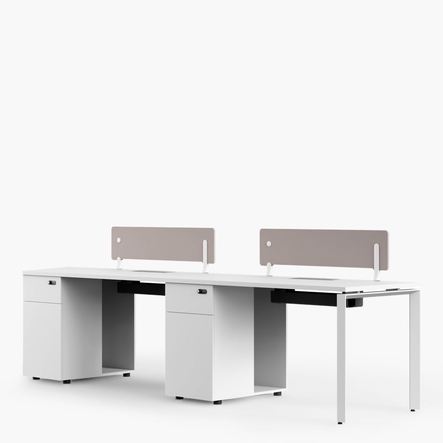 Escritorio Nova 120 Bench Lineal Blanco/Blanco
