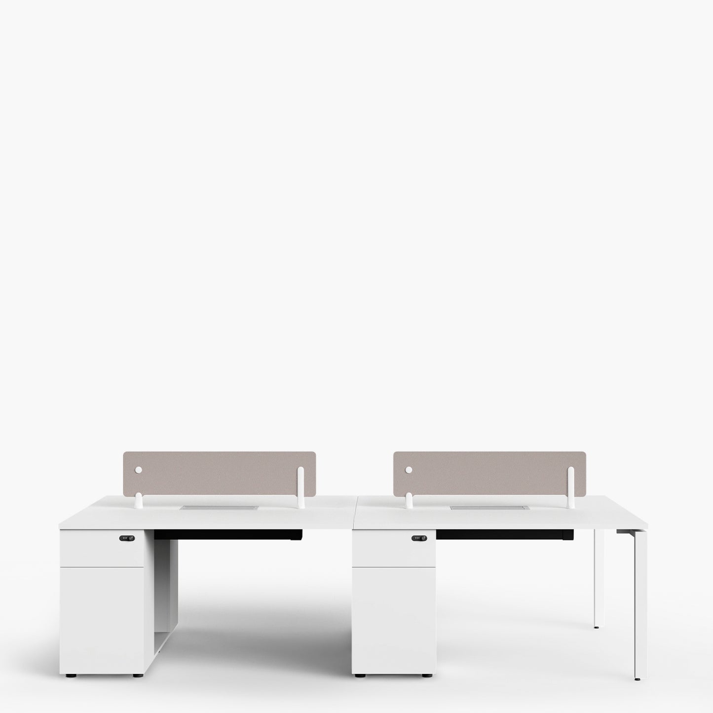 Escritorio Nova Extensión 120 Bench 2 pers Blanco/Blanco