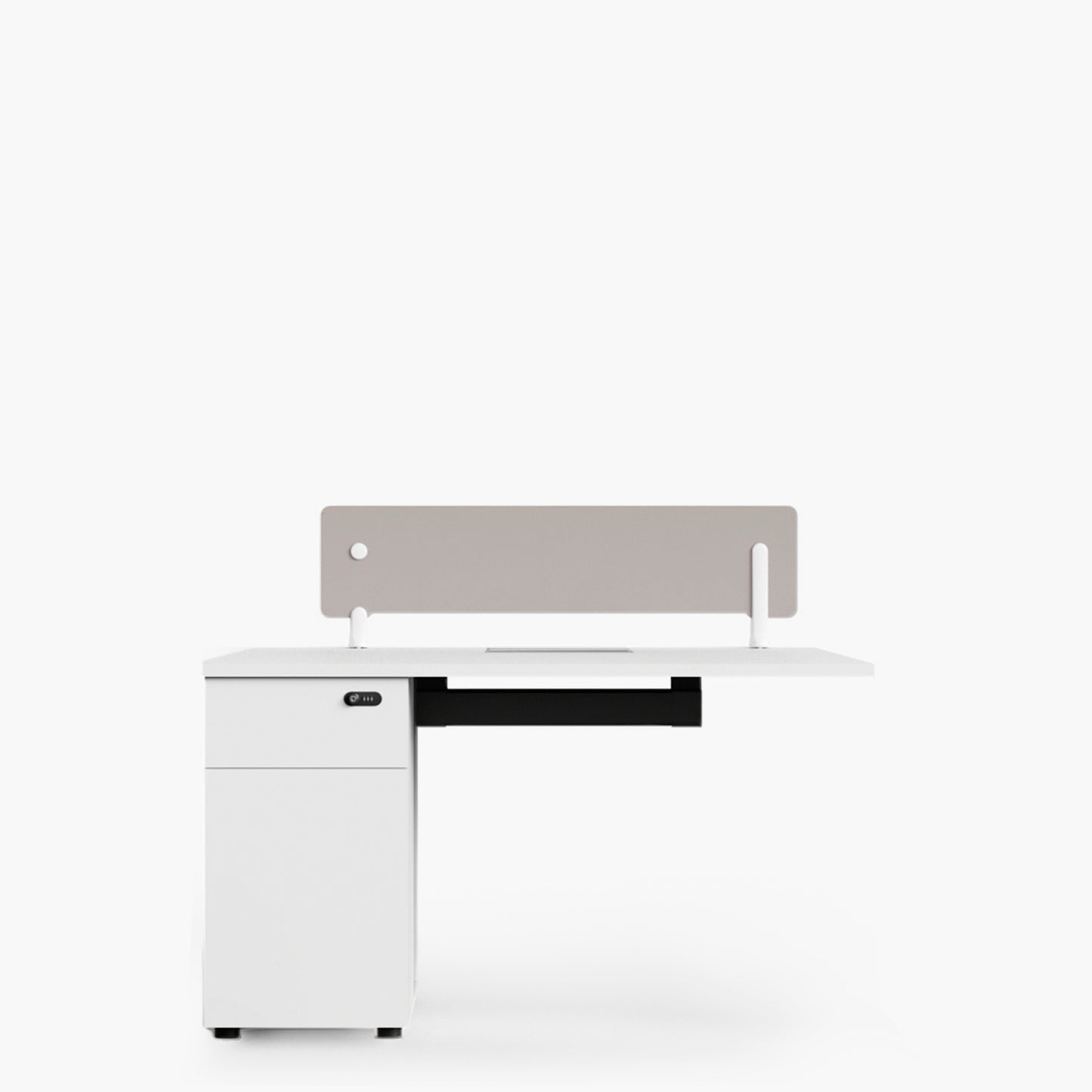 Escritorio Nova Extensión 120 Bench Lineal 1 pers Blanco/Blanco