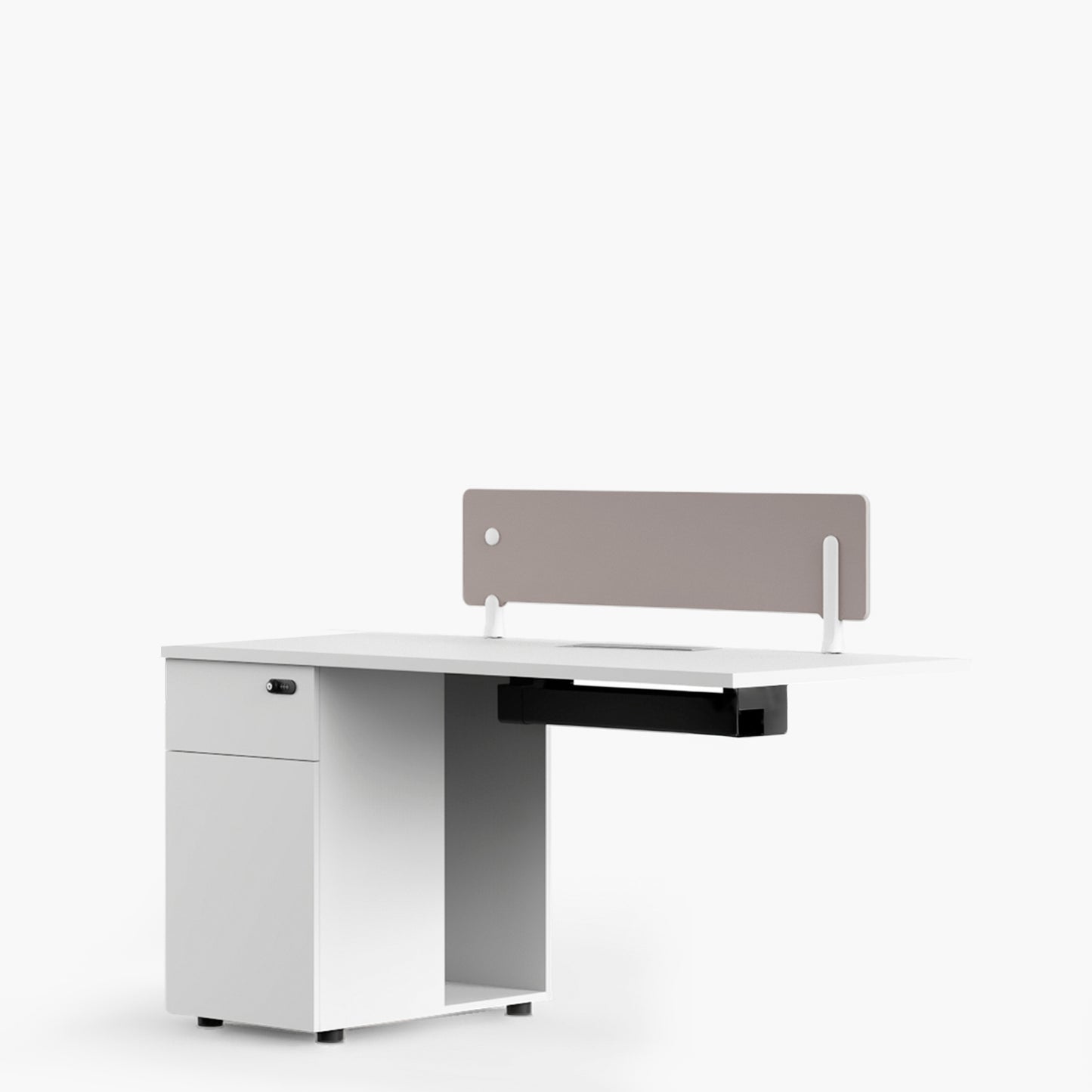 Escritorio Nova Extensión 120 Bench Lineal 1 pers Blanco/Blanco