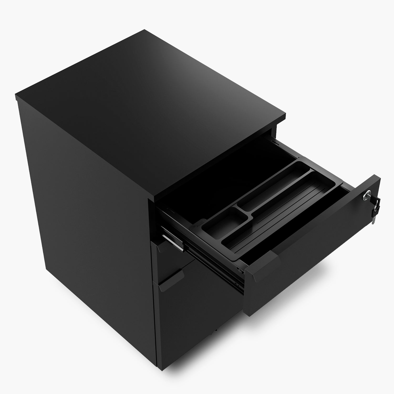 Cajonera Melamina Space BBF Negro - Vontak - Cajoneras Oficinas