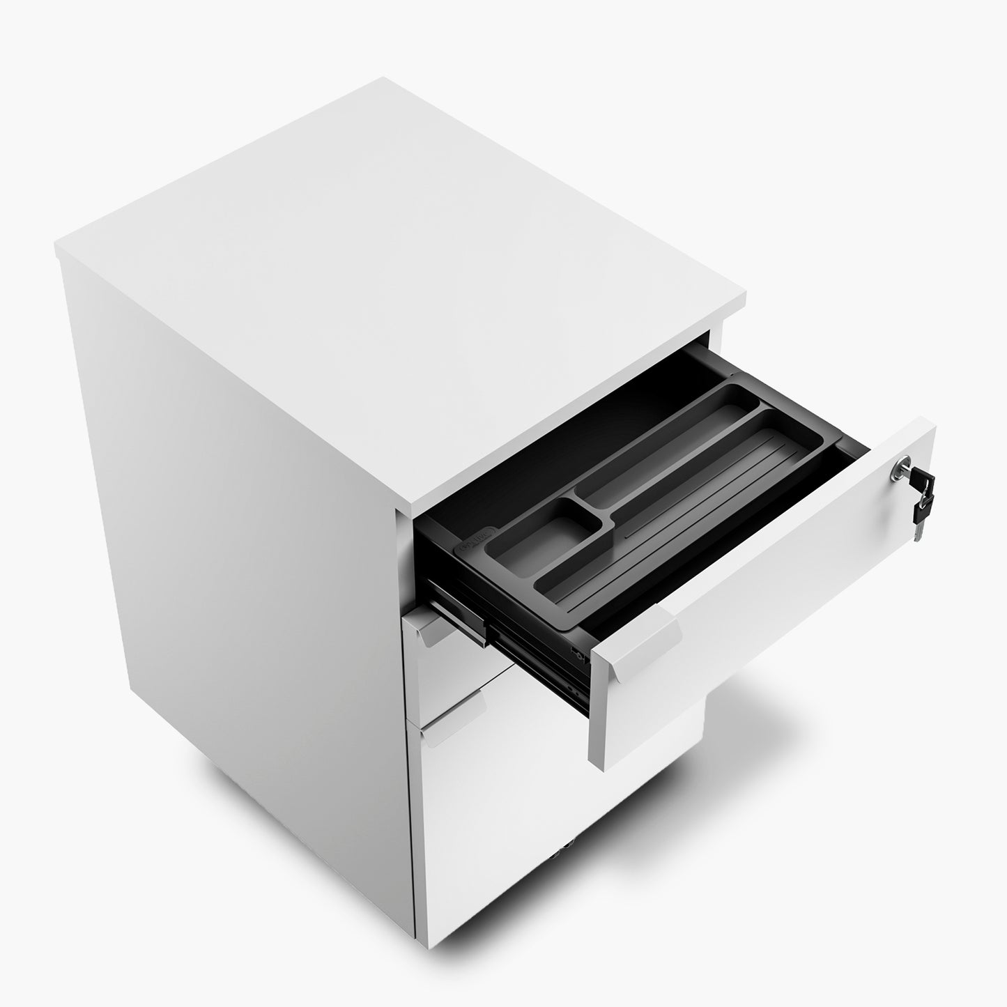 Cajonera Melamina Space BBF Blanco - Vontak - Cajoneras Oficinas