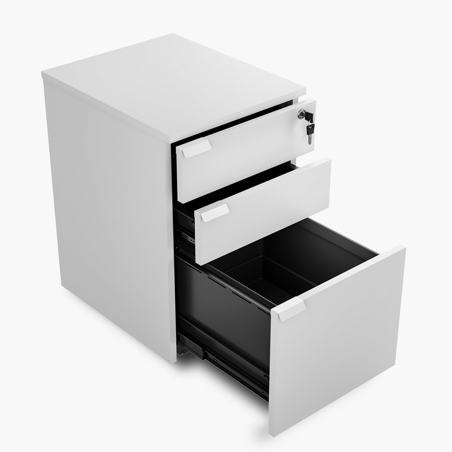 Cajonera Melamina Space BBF Blanco - Vontak - Cajoneras Oficinas