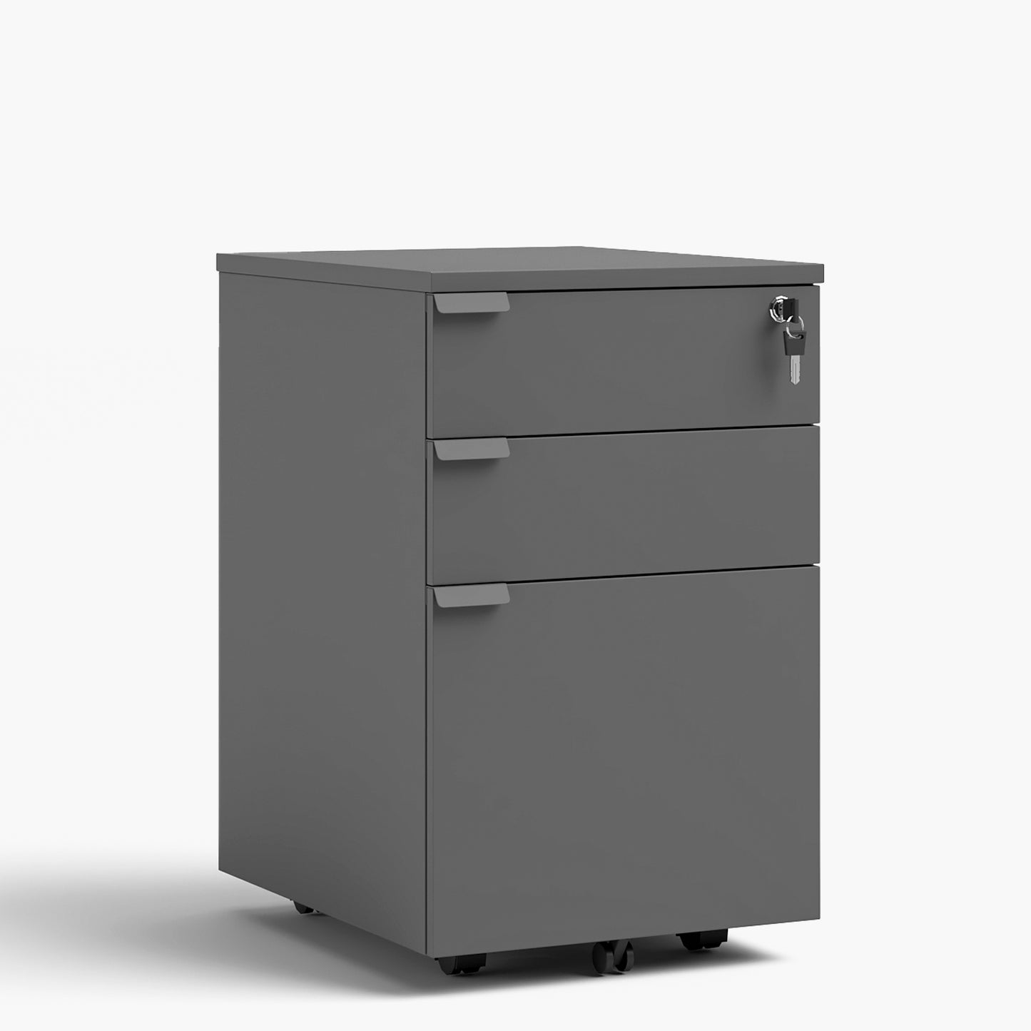 Cajonera Melamina Space BBF Gris - Vontak - Cajoneras Oficinas