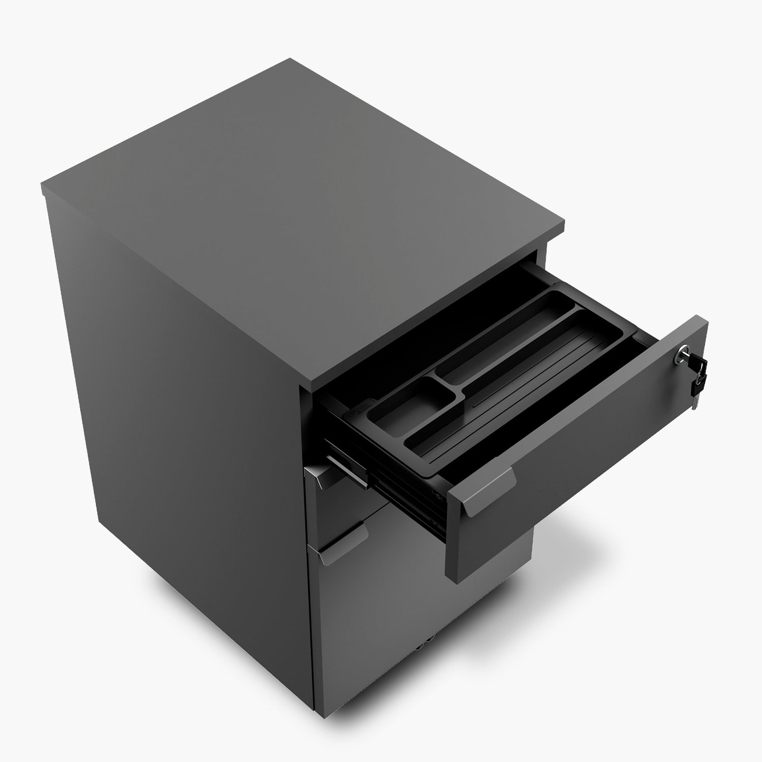 Cajonera Melamina Space BBF Gris - Vontak - Cajoneras Oficinas