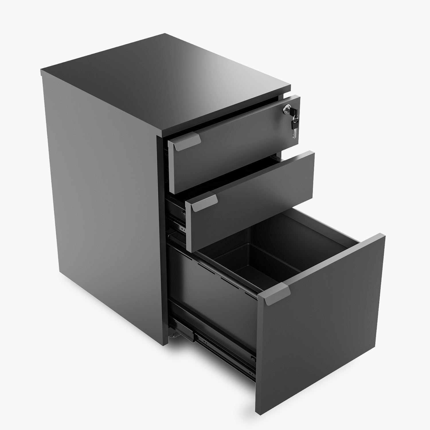 Cajonera Melamina Space BBF Gris - Vontak - Cajoneras Oficinas