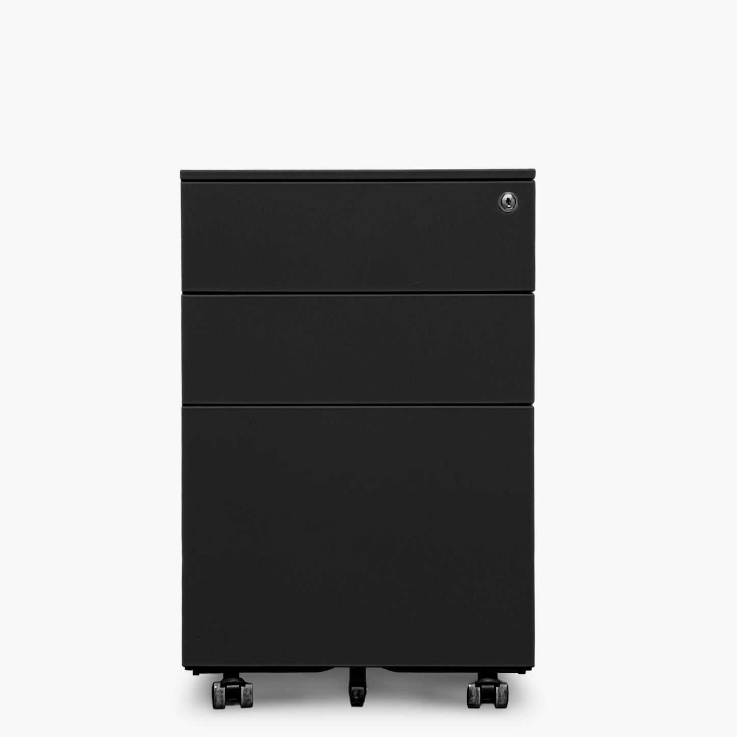 Cajonera Metálica Móvil 39x50x60 cm Negro