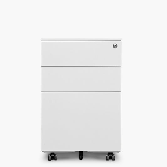 Cajonera Metálica Móvil 39x50x60 cm Blanco