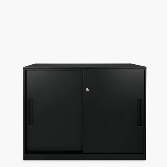 Gabinete Oficina Medio Metálico Con puertas Negro