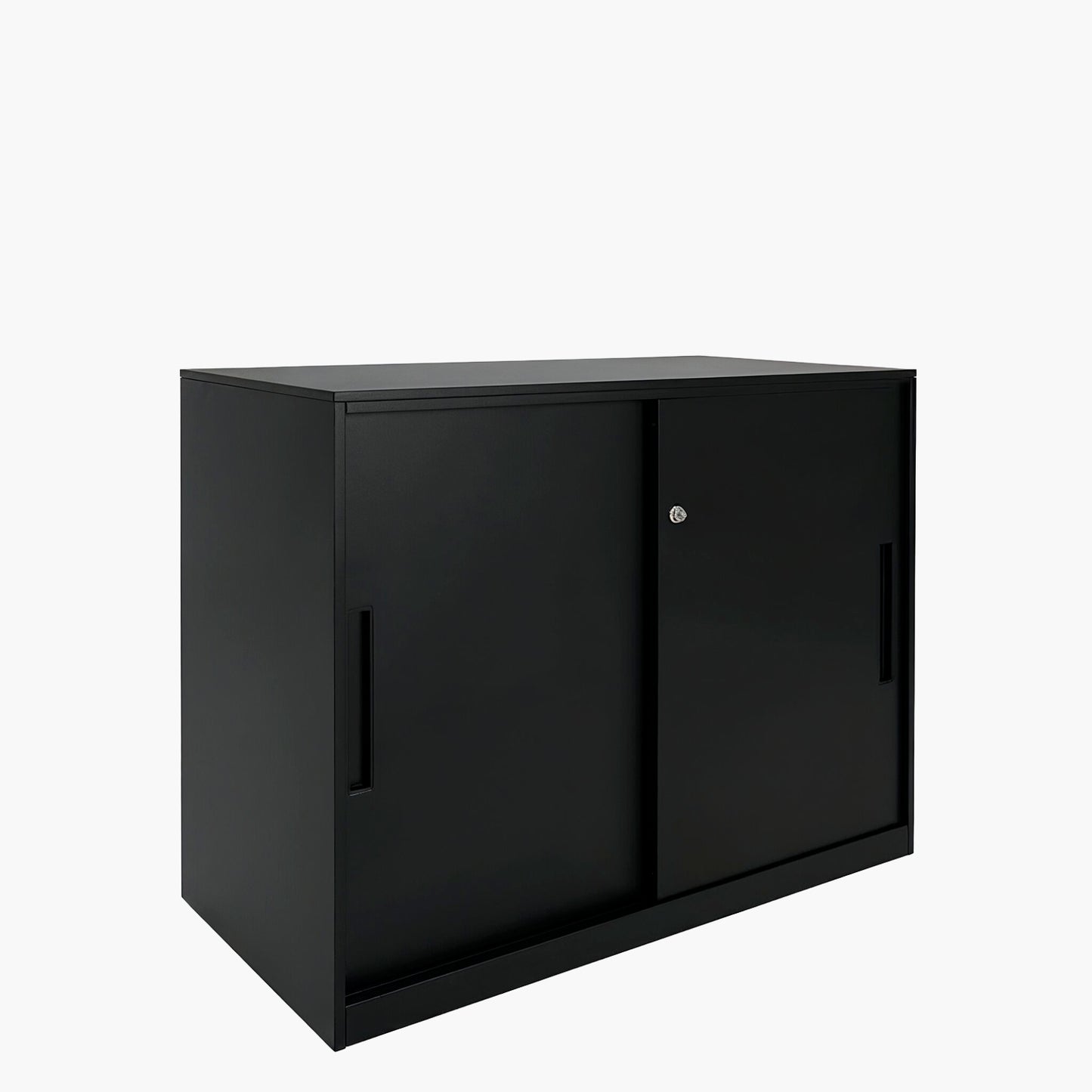 Gabinete Oficina Medio Metálico Con puertas Negro