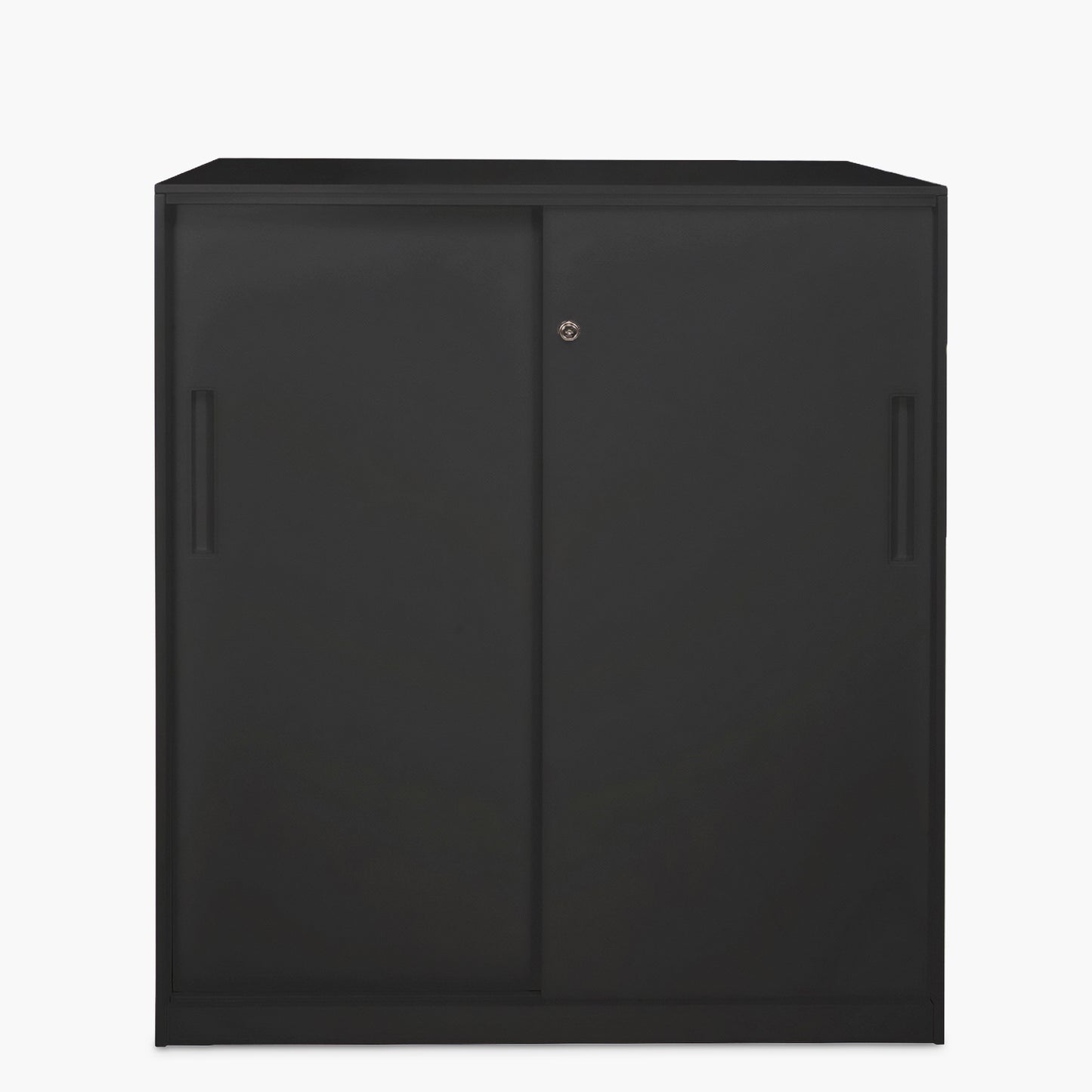 Gabinete Oficina Alto Metálico Con puertas Negro