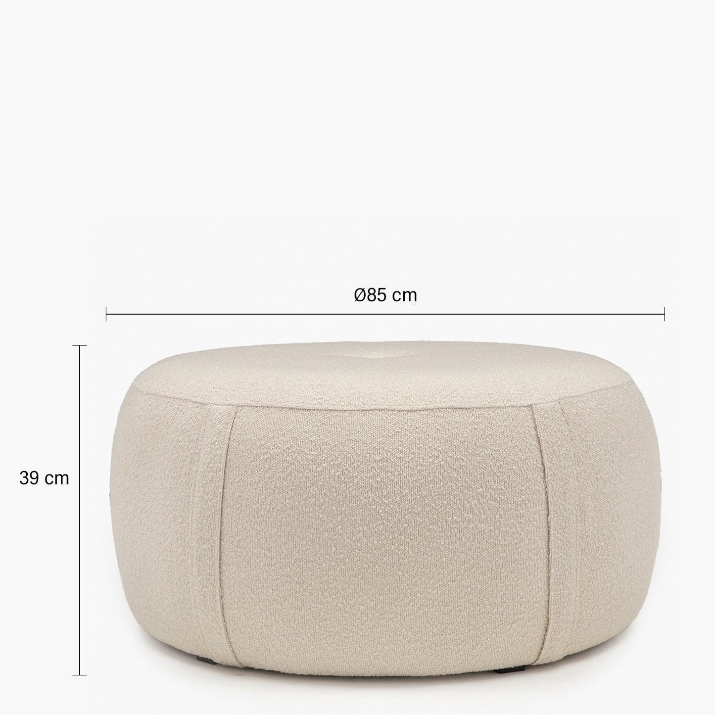 Pouf Margaret 85 Crema