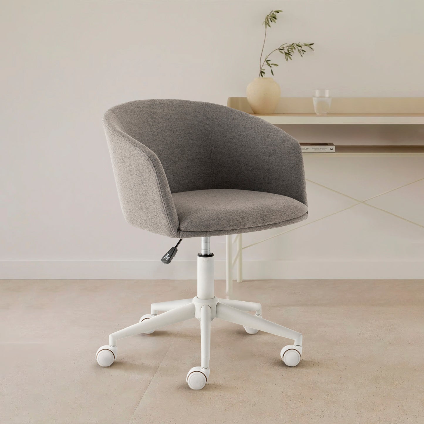 Silla de Oficina Anton Gris con ruedas