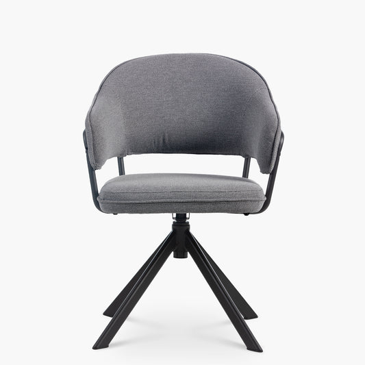 Silla Home Office Stanford Giratoria Gris Oscuro