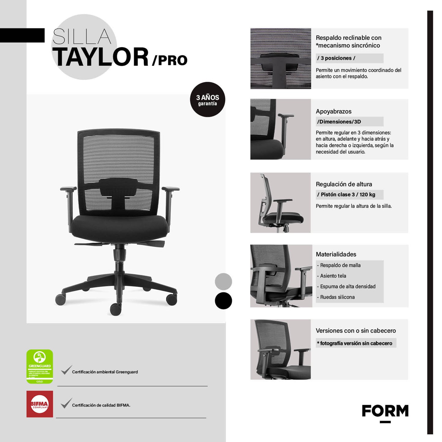 Silla Escritorio Taylor