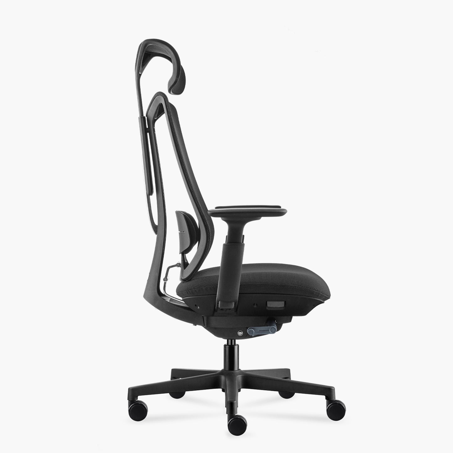 Silla Oficina Eve con cabecero Negro