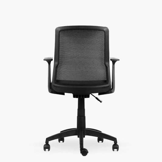 Silla de escritorio Cuba Media Br Fijo Negro