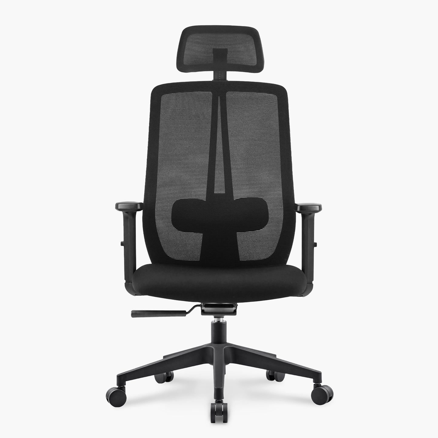 Silla Oficina One con cabecero Negro