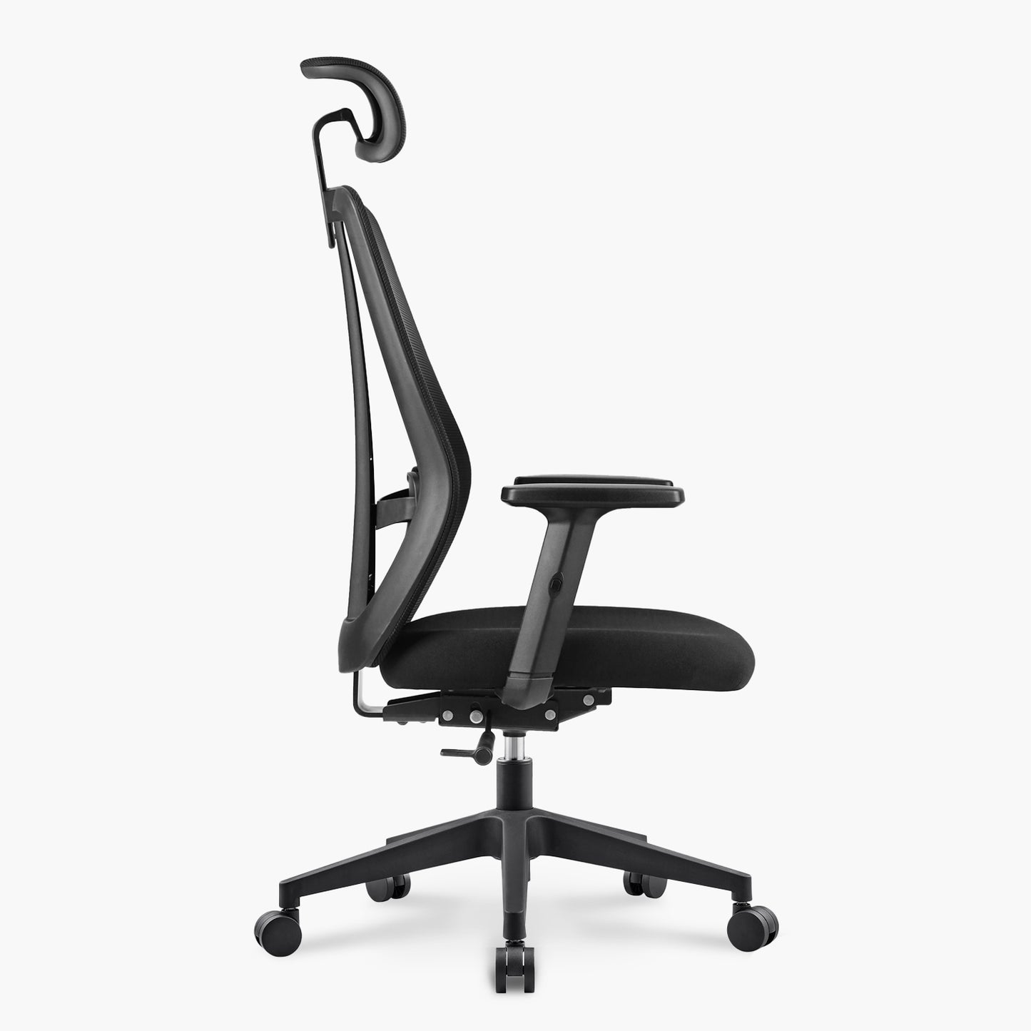 Silla Oficina One con cabecero Negro