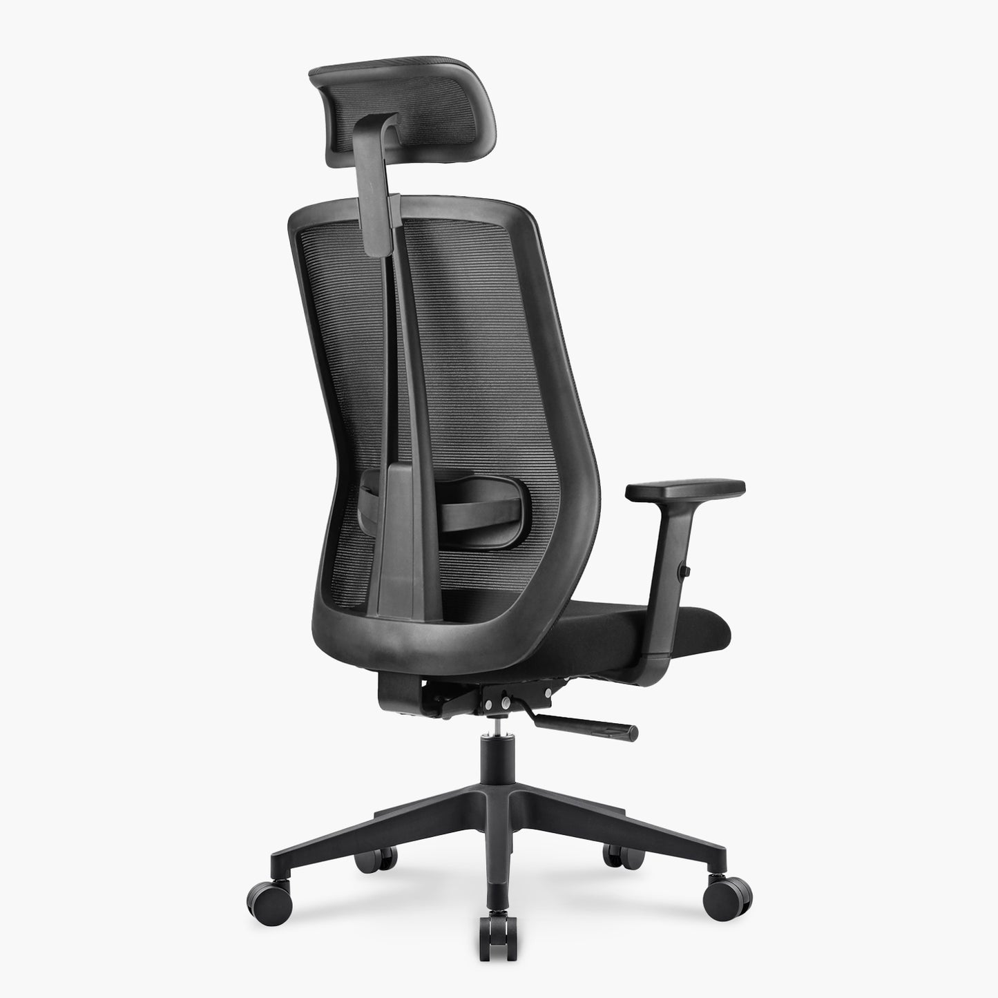 Silla Oficina One con cabecero Negro
